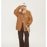 Unisex Jacket Retro Stand-up Collar Jacket